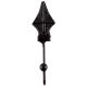 Decorative Black Iron Wall Hooks